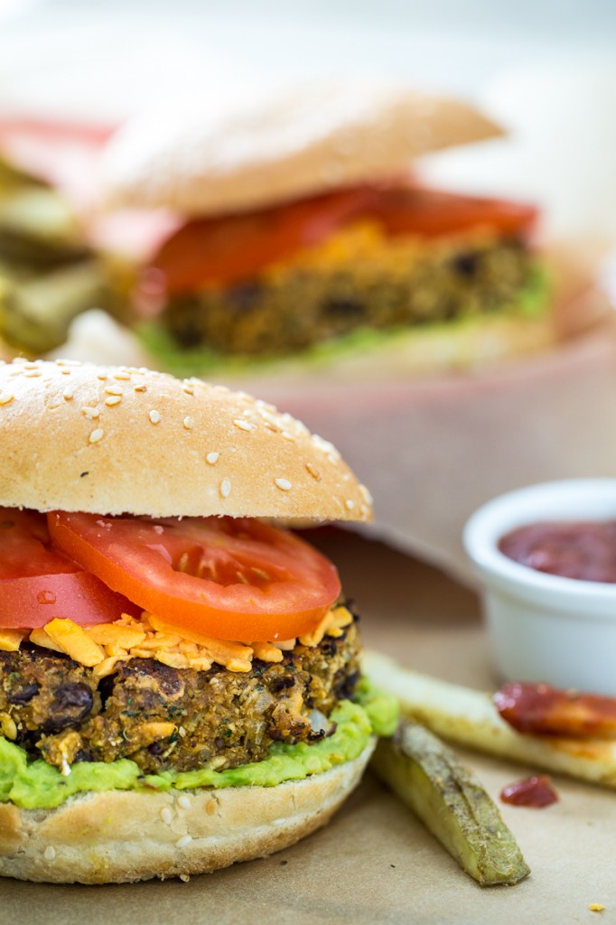 black bean burger