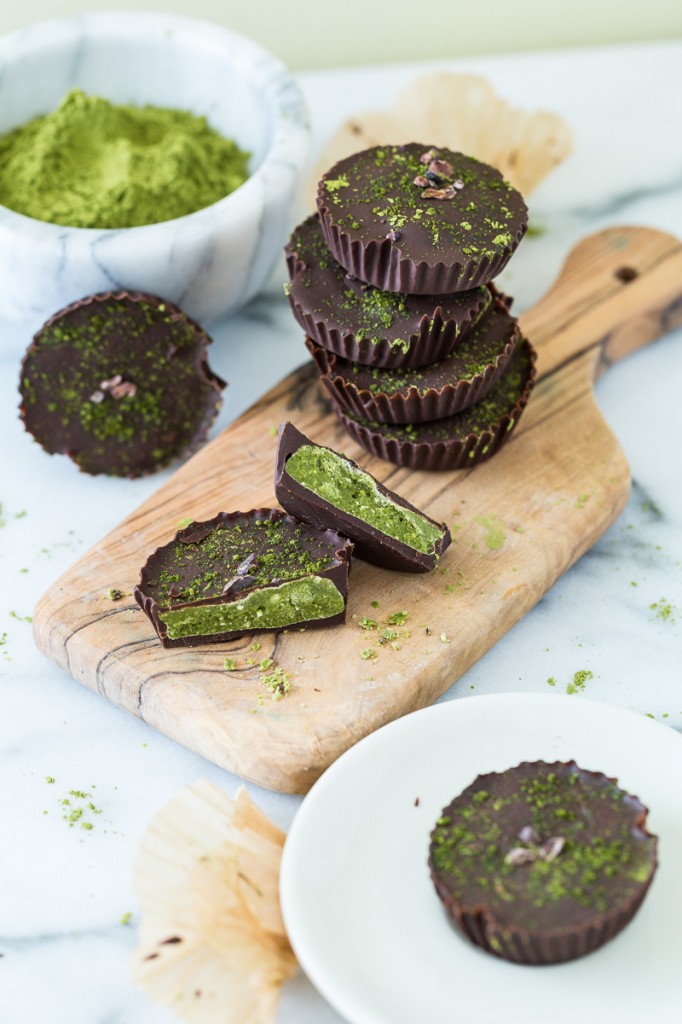 Chocolate Matcha Butter Cups