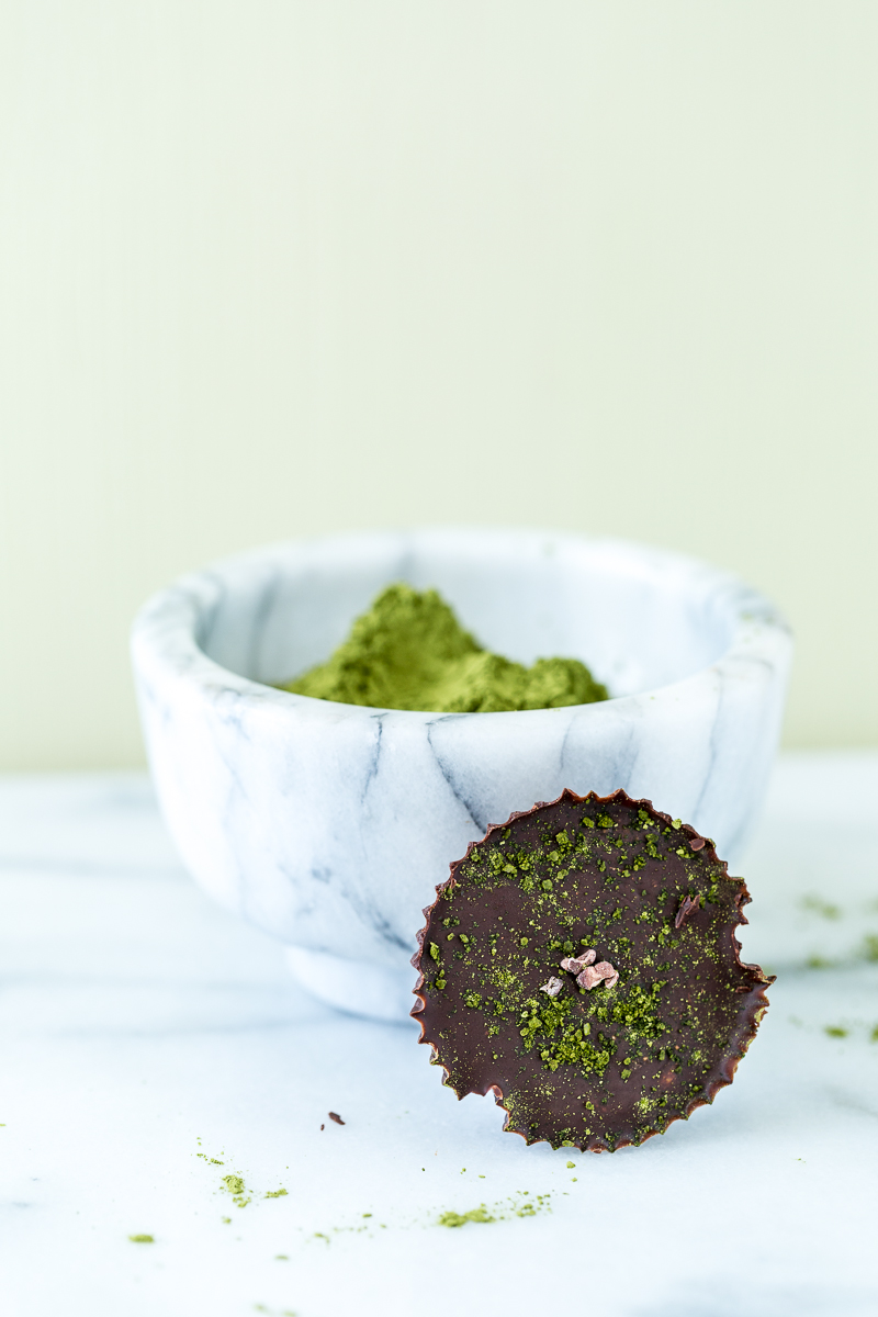 Chocolate Matcha Butter Cups