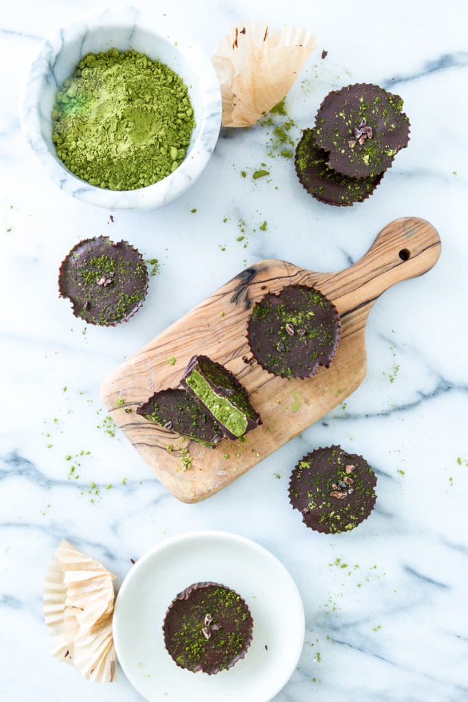 Chocolate Matcha Butter Cups