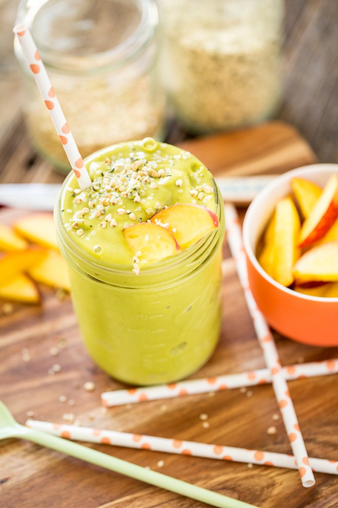 Energizing Peach Green Tea Smoothie