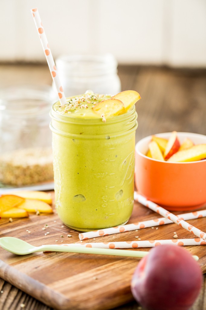 Energizing Peach Green Tea Smoothie