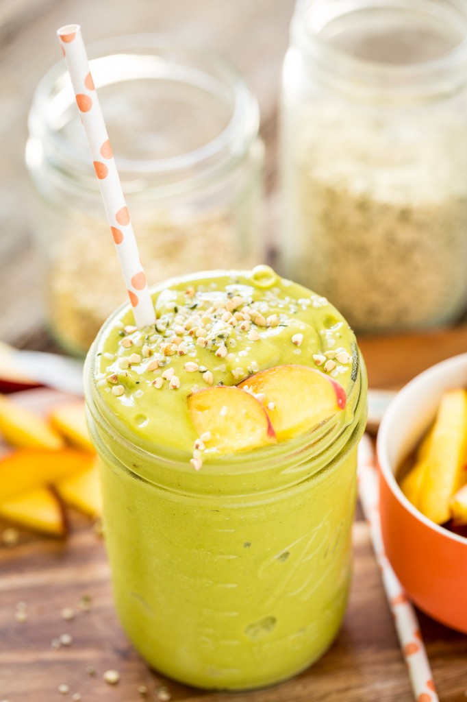 Energizing Peach Green Tea Smoothie