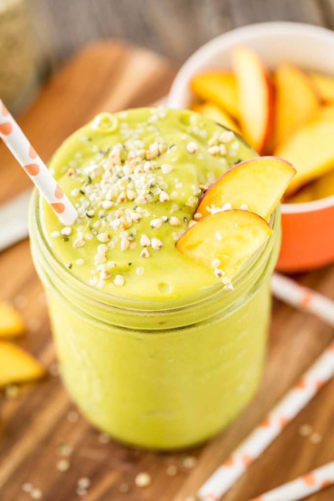 Energizing Peach Green Tea Smoothie