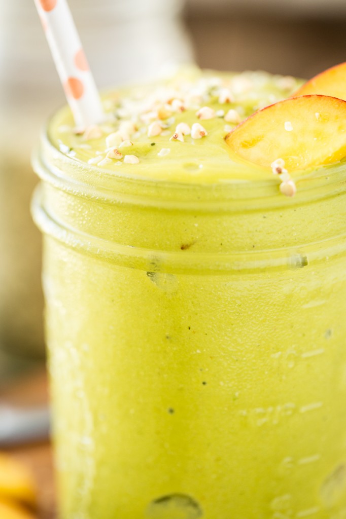 Energizing Peach Green Tea Smoothie