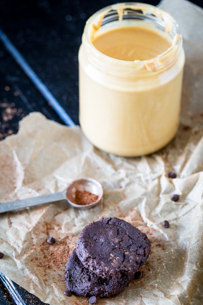 Flourless Double Chocolate Peanut Butter Cookies