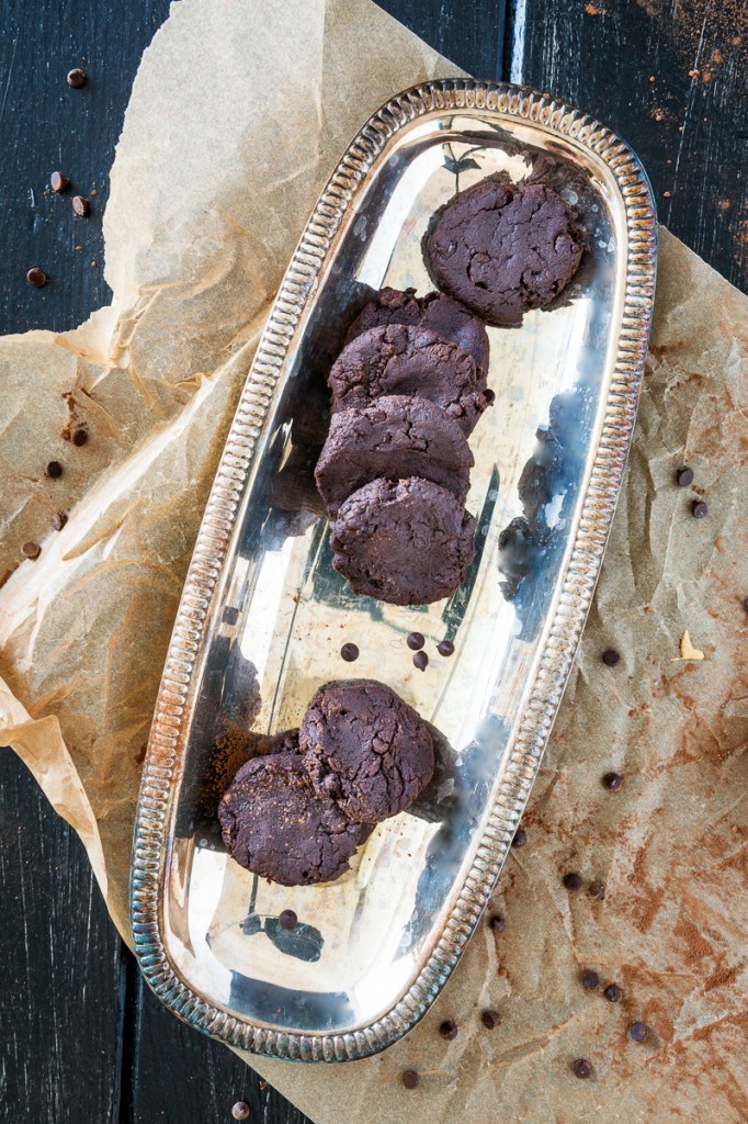 Flourless Double Chocolate Peanut Butter Cookies