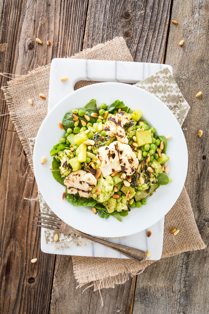 Pesto Cauliflower Potato Salad from Salad Samurai