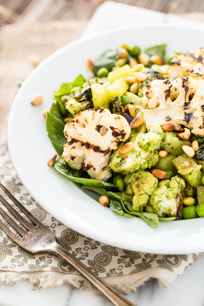 Pesto Cauliflower Potato Salad from Salad Samurai