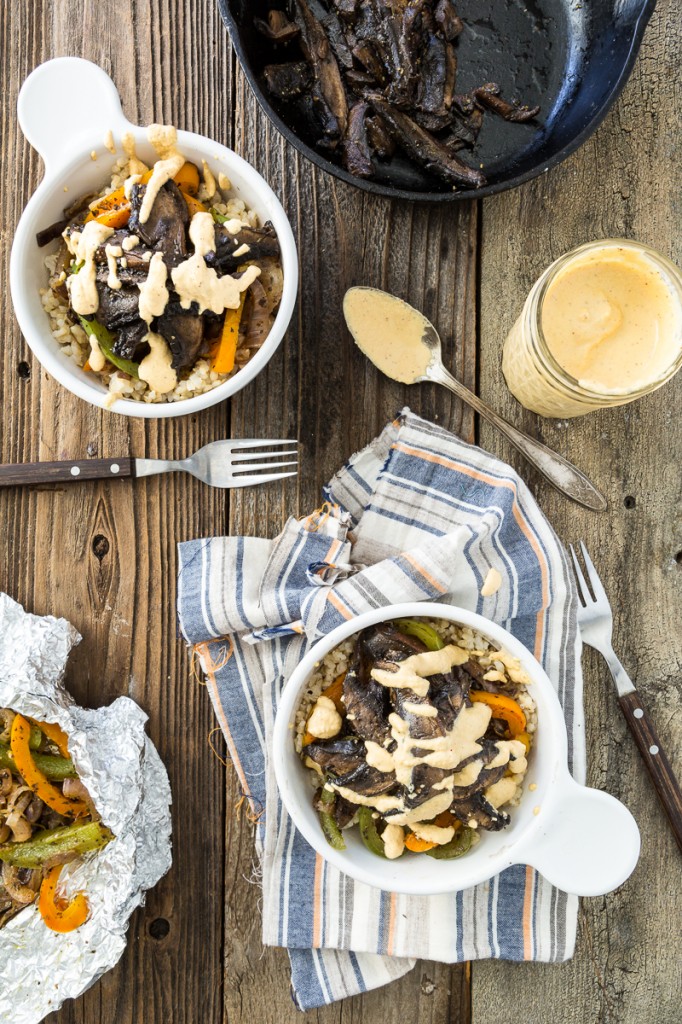 Portobello Philly Cheese Steak Bowl