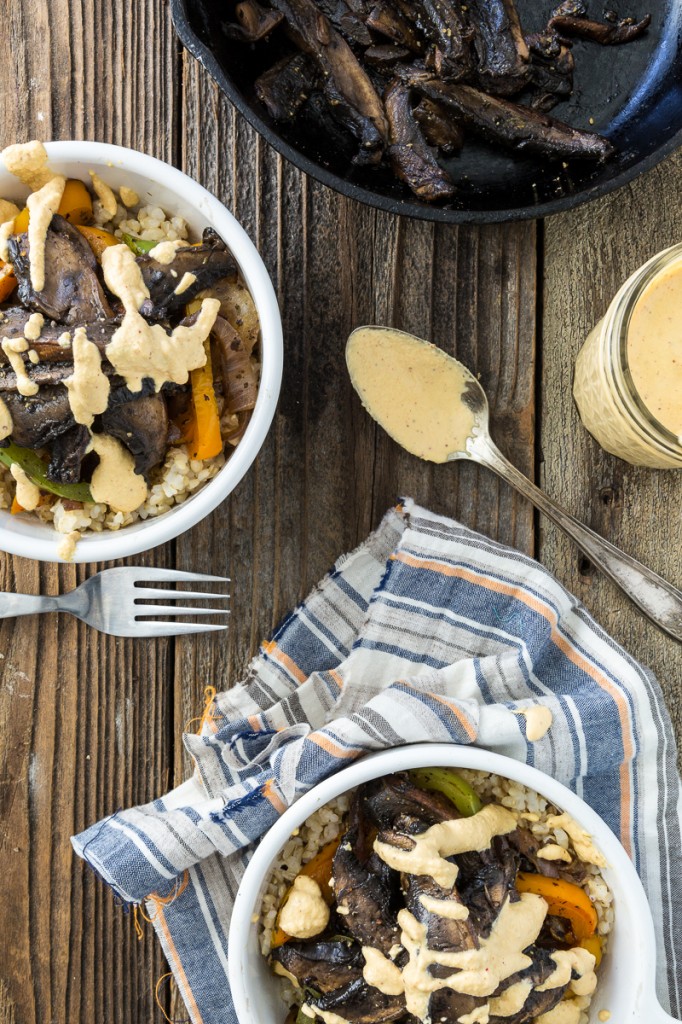 Portobello Philly Cheese Steak Bowl