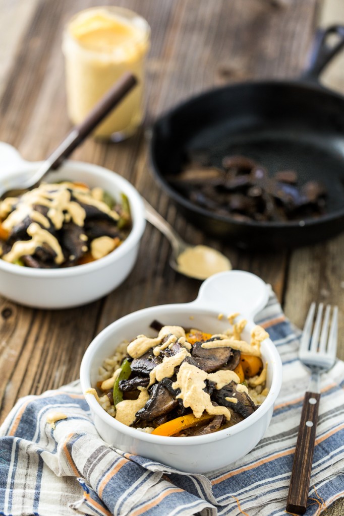 Portobello Philly Cheese Steak Bowl