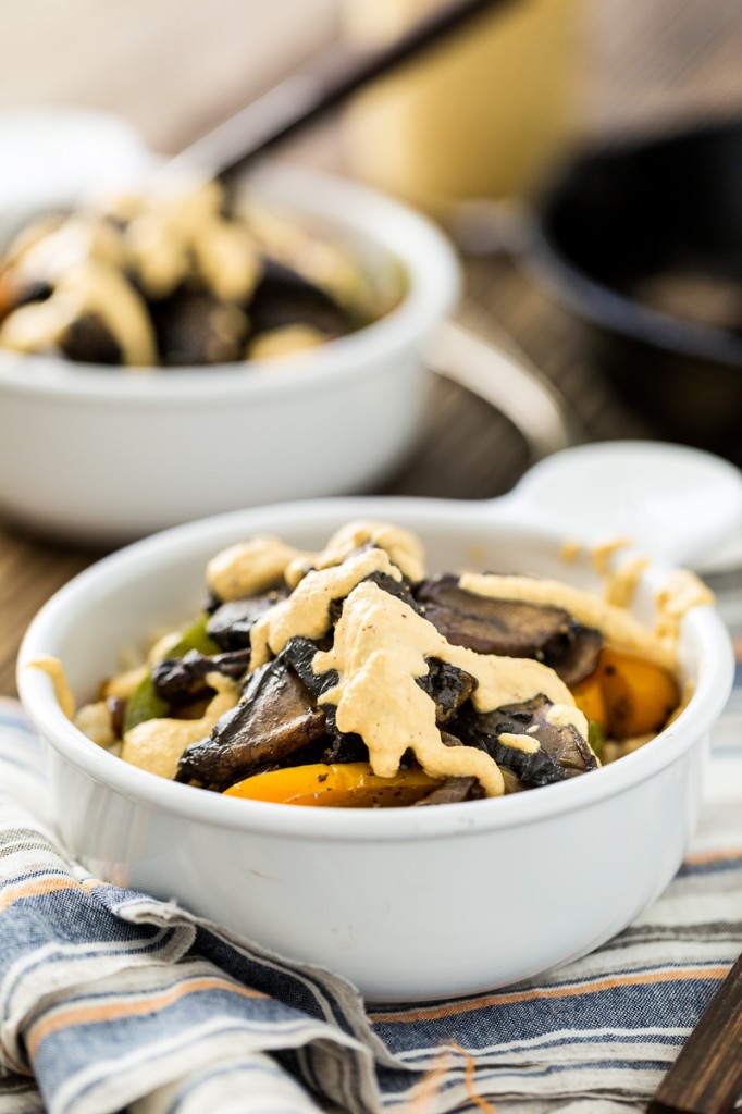 Portobello Philly Cheese Steak Bowl