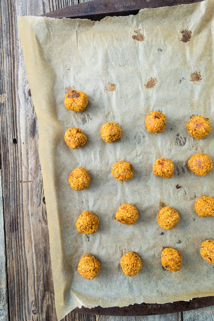 Zucchini Pasta with Quinoa Meatless Balls