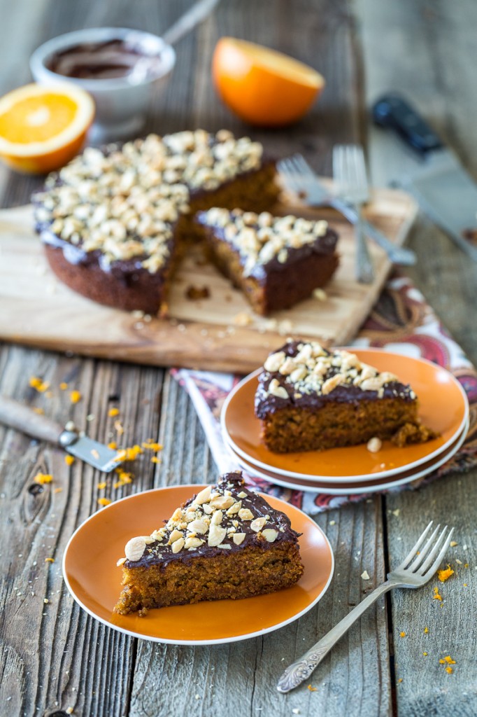 Chocolate, Orange, and Almond Olive Oil Cake