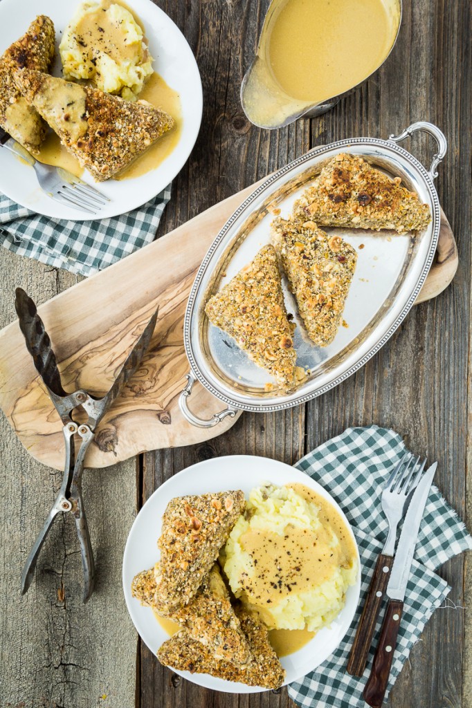 Maple Hazelnut-Crusted Tempeh Cutlets