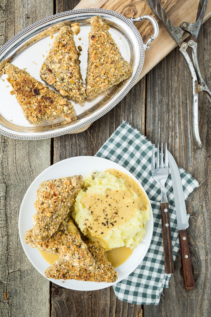 Maple Hazelnut-Crusted Tempeh Cutlets