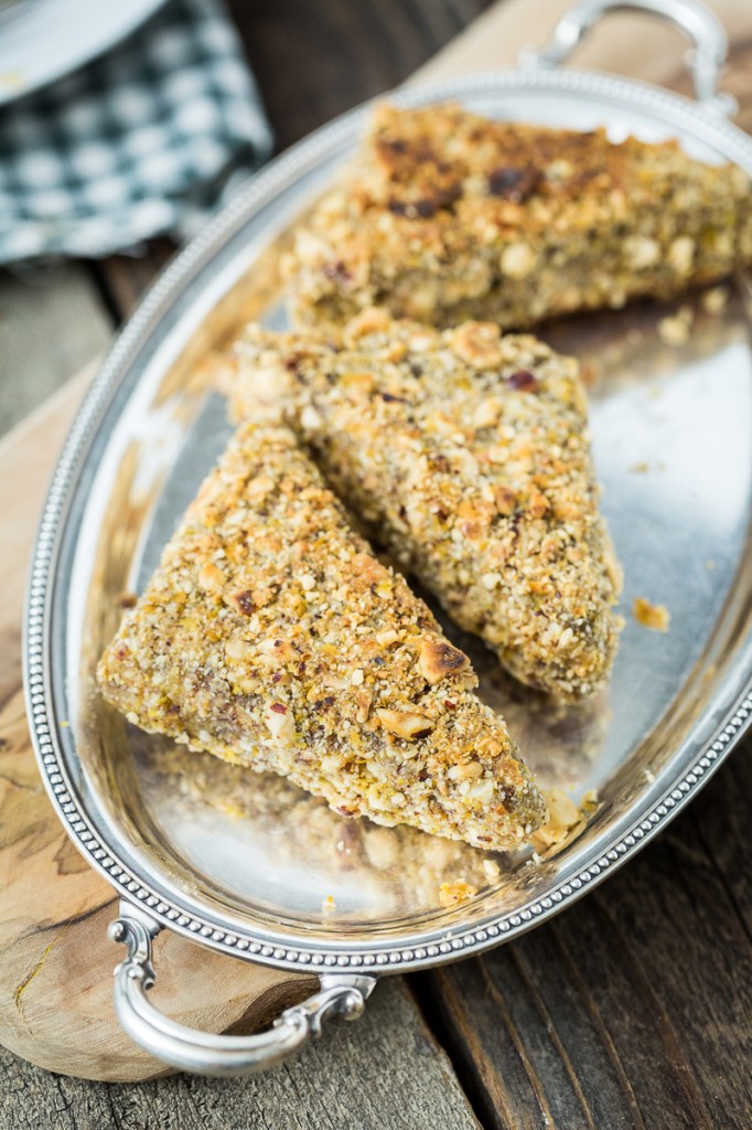 Maple Hazelnut-Crusted Tempeh Cutlets