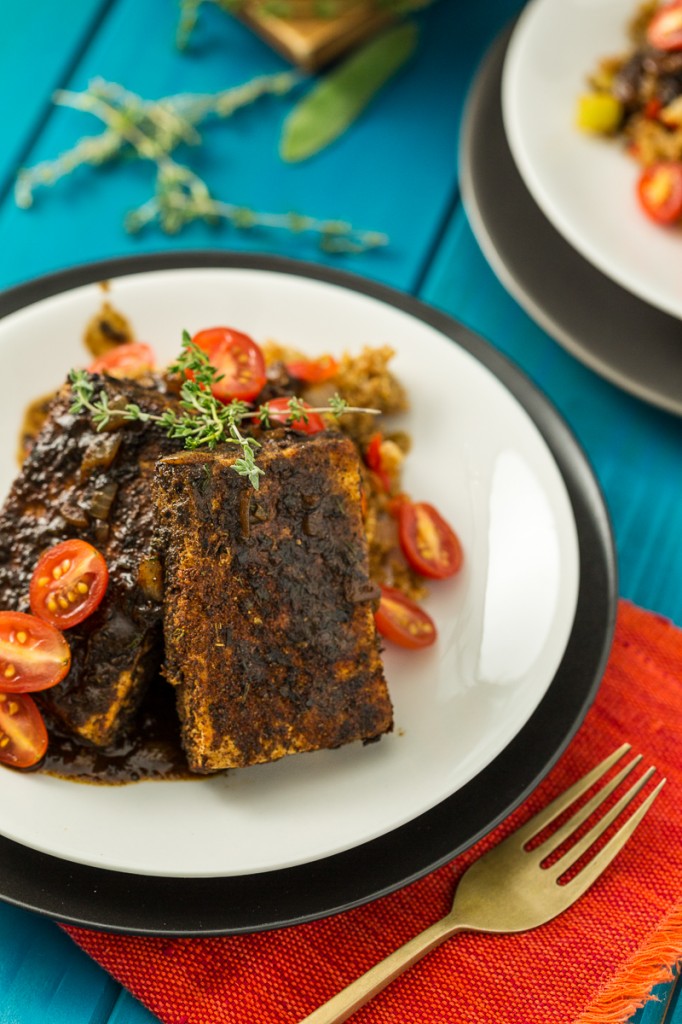 Cajun Tofu & Dirty Quinoa | The Lusty Vegan