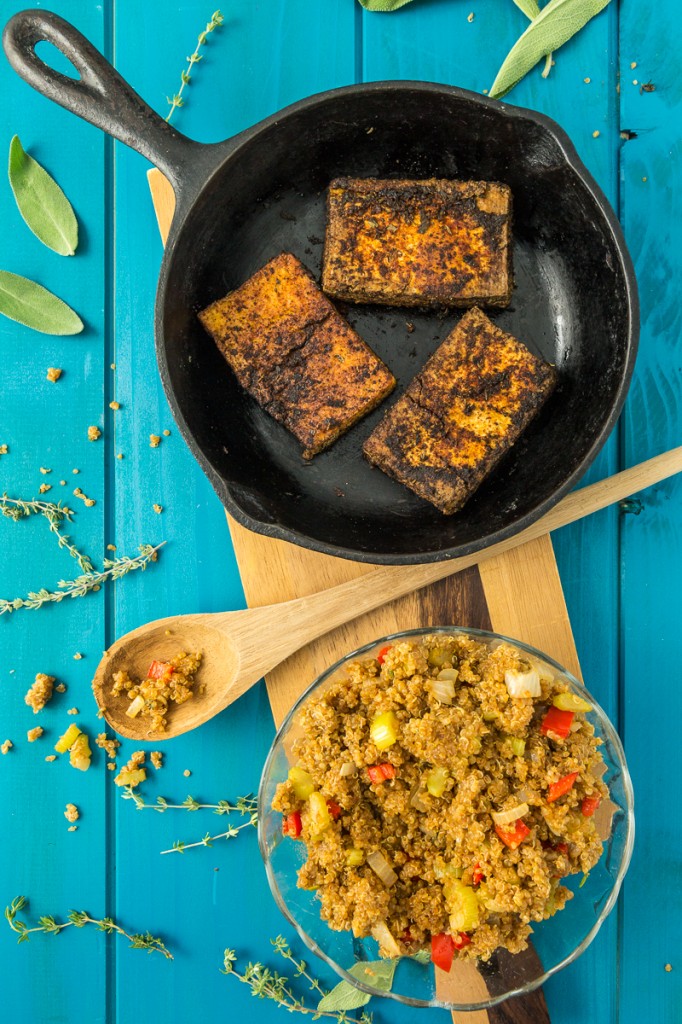 Cajun Tofu & Dirty Quinoa | The Lusty Vegan