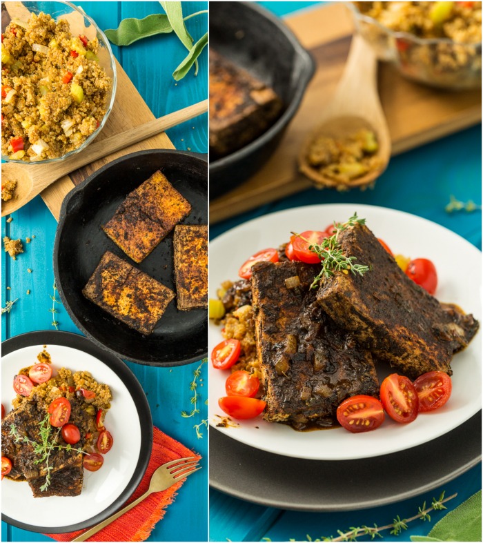 Cajun Tofu & Dirty Quinoa | The Lusty Vegan