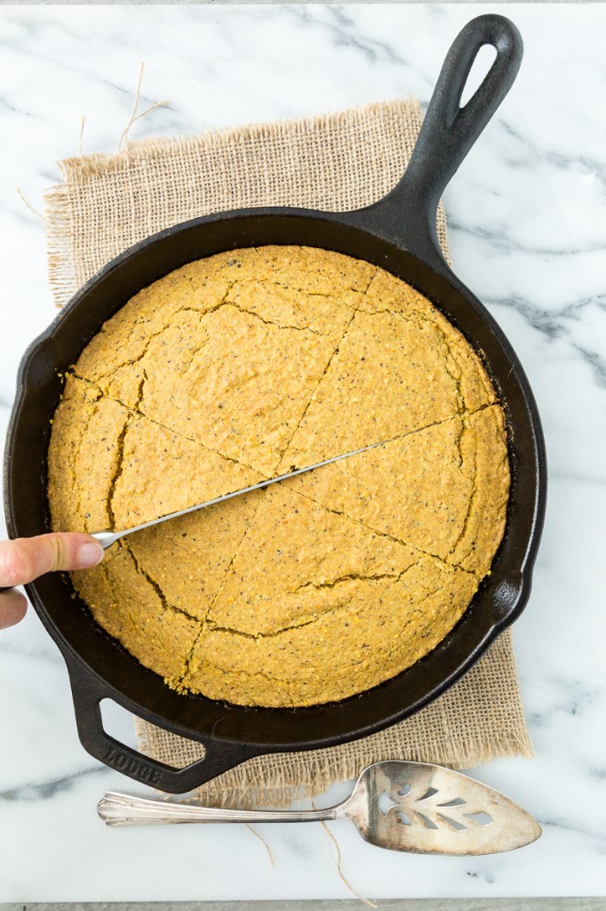 Vegan, Gluten-Free Skillet Cornbread