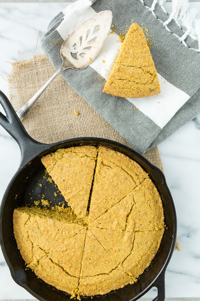 Vegan, Gluten-Free Skillet Cornbread