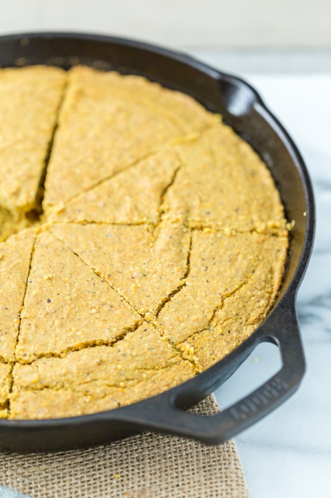 Vegan, Gluten-Free Skillet Cornbread