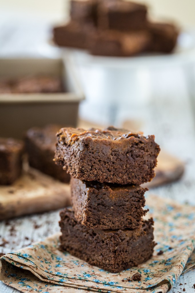 Vegan, Gluten-Free Pumpkin Swirl Brownies