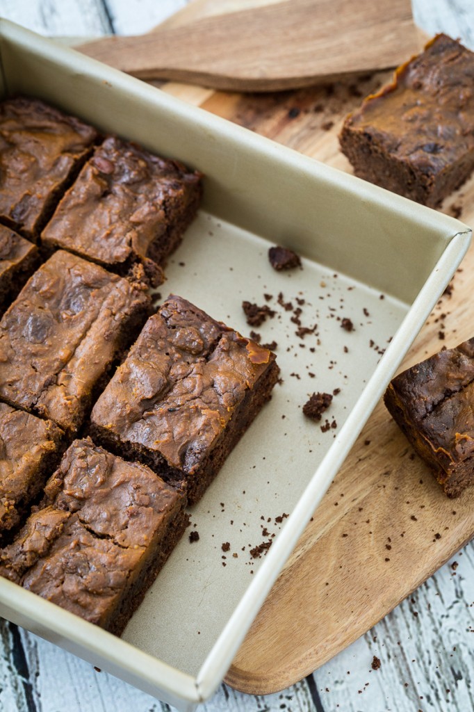 Vegan, Gluten-Free Pumpkin Swirl Brownies