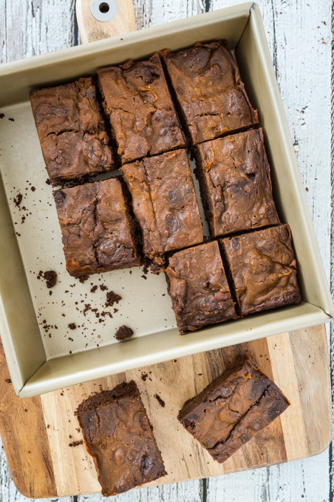 Vegan, Gluten-Free Pumpkin Swirl Brownies