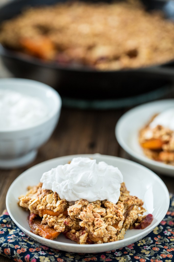 Cranberry Persimmon Crisp with Vanilla Bean Topping