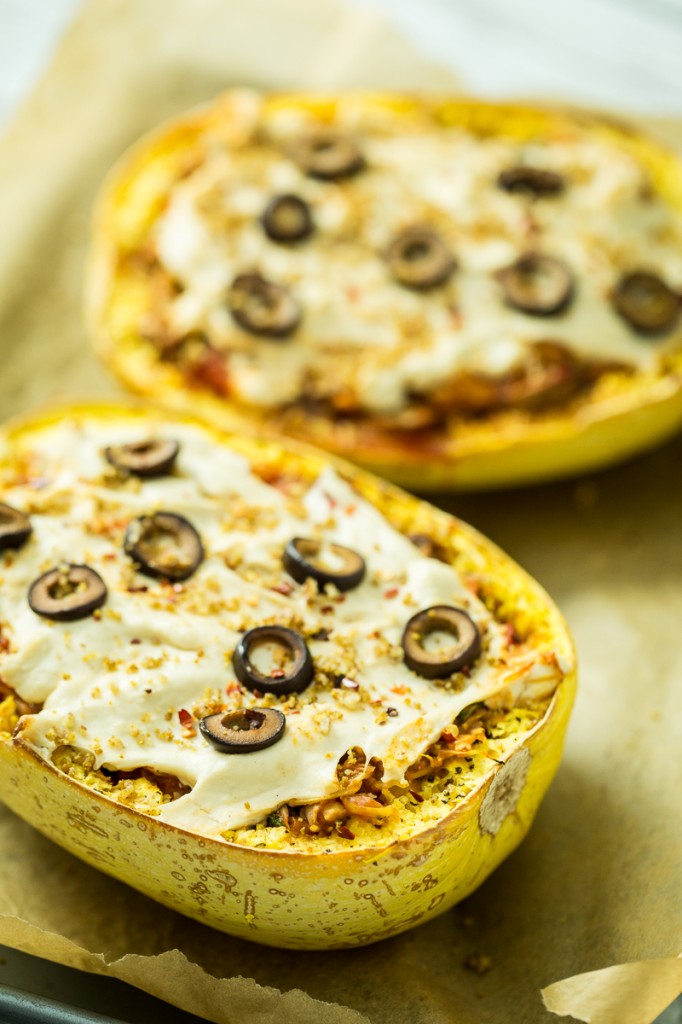 Pizza-Stuffed Spaghetti Squash