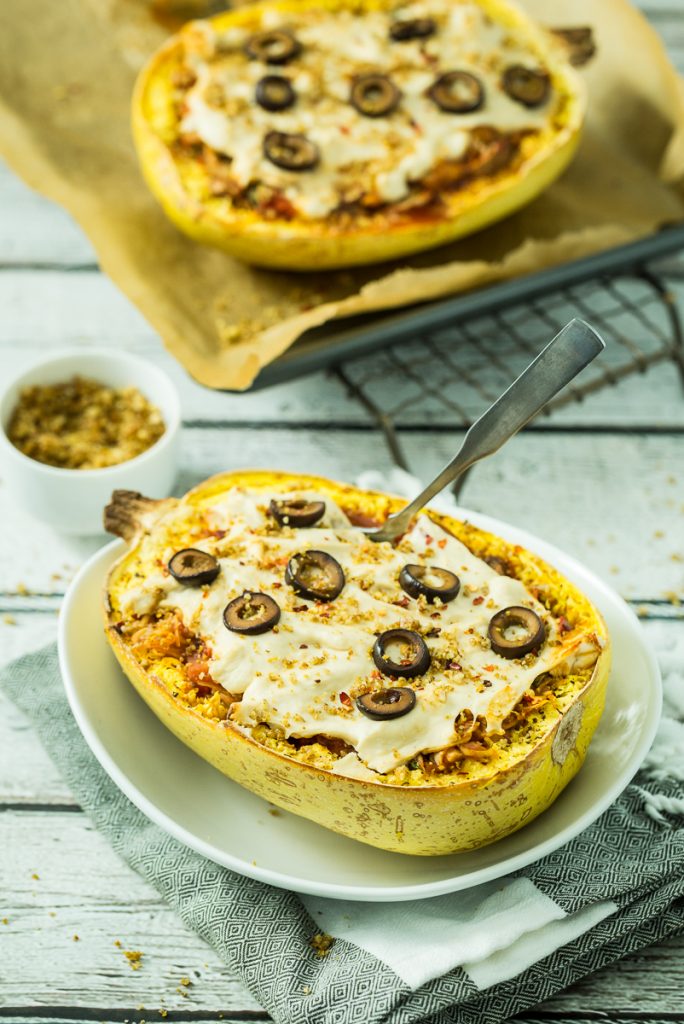 Pizza-Stuffed Spaghetti Squash