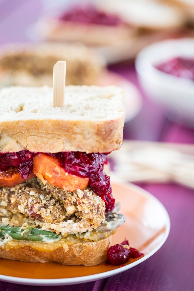 Vegan, Gluten-Free Thanksgiving Leftovers Sandwich