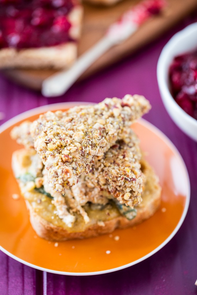 Vegan, Gluten-Free Thanksgiving Leftovers Sandwich