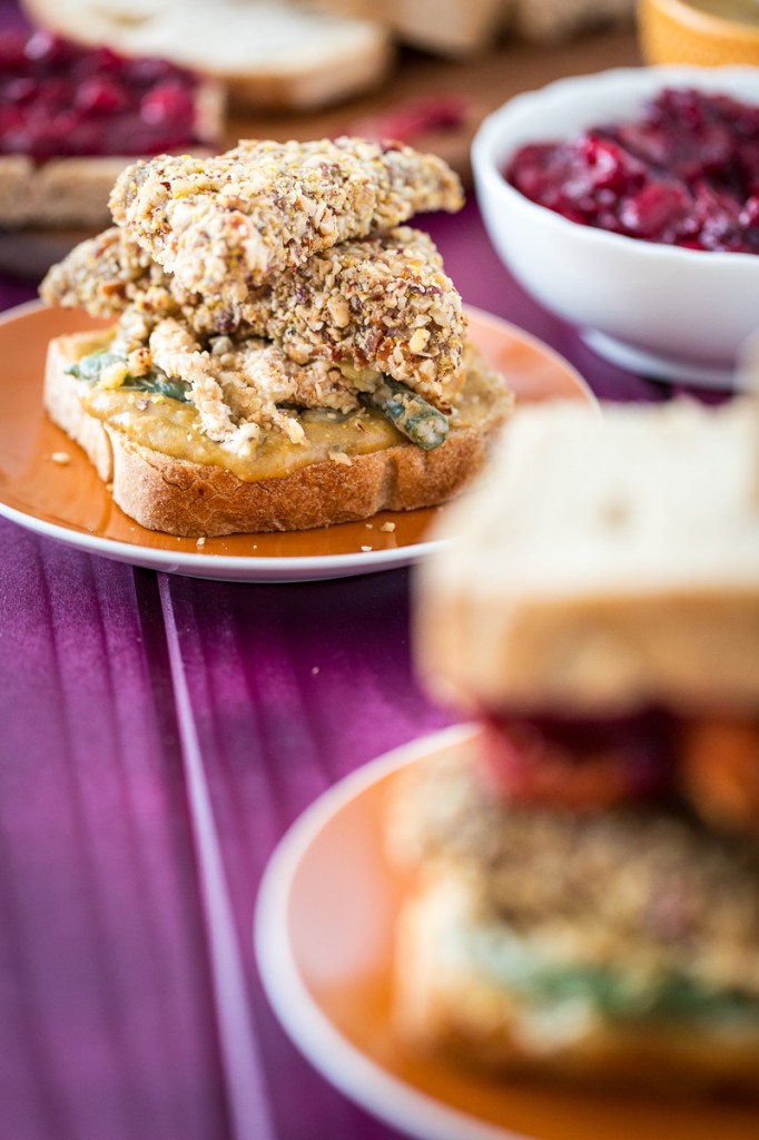 Vegan, Gluten-Free Thanksgiving Leftovers Sandwich