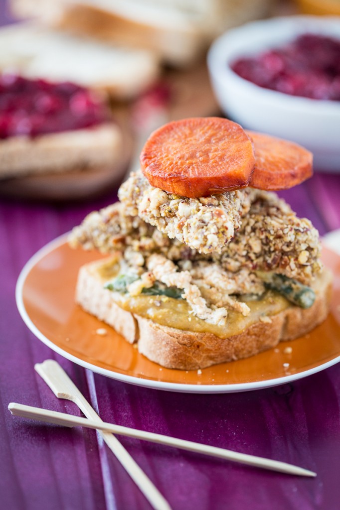 Vegan, Gluten-Free Thanksgiving Leftovers Sandwich