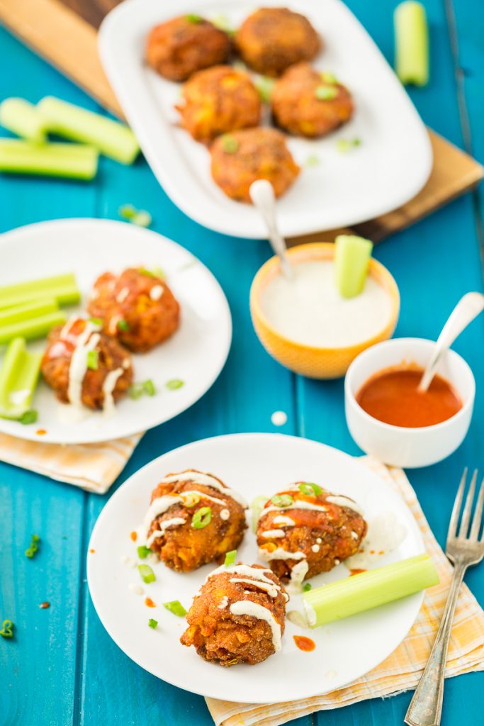 Gluten-Free, Vegan Buffalo Mac n' Cheese Balls