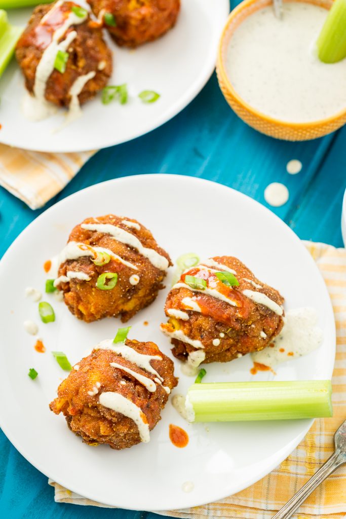 Gluten-Free, Vegan Buffalo Mac n' Cheese Balls