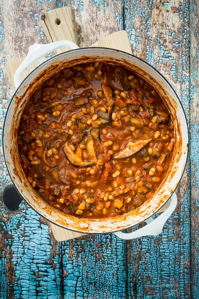 Portobello Chili with Shiitakes & Fennel