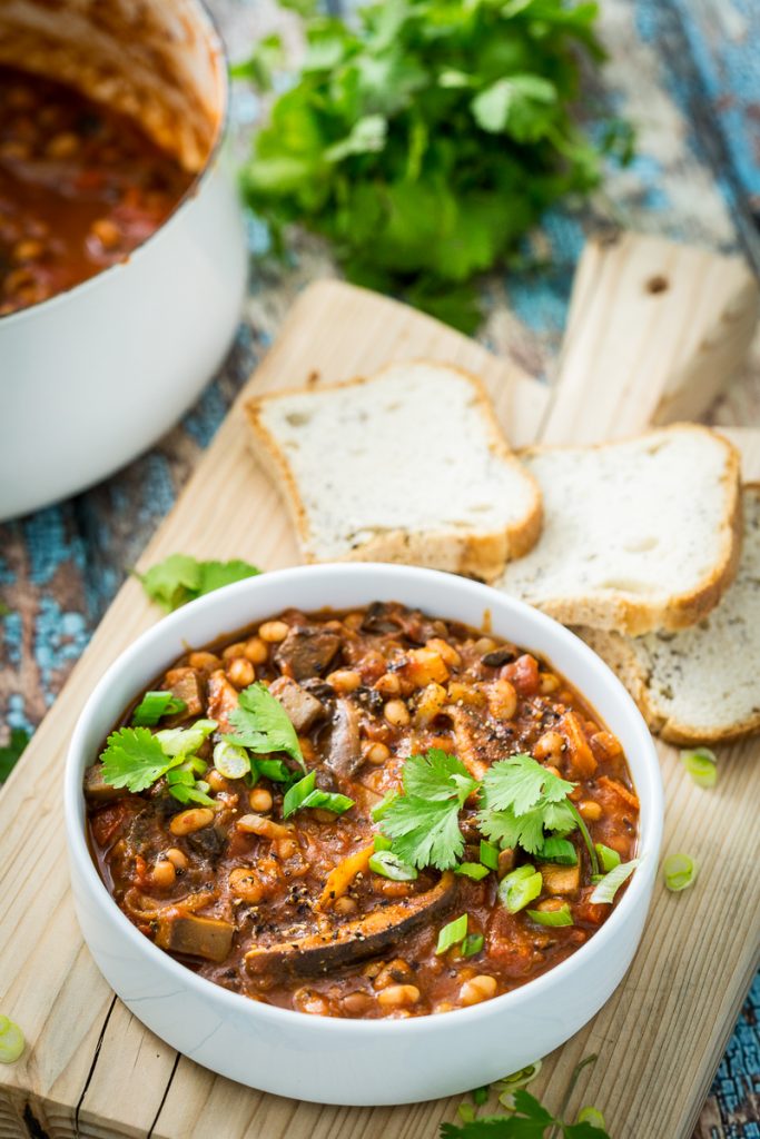 Portobello Chili with Shiitakes & Fennel