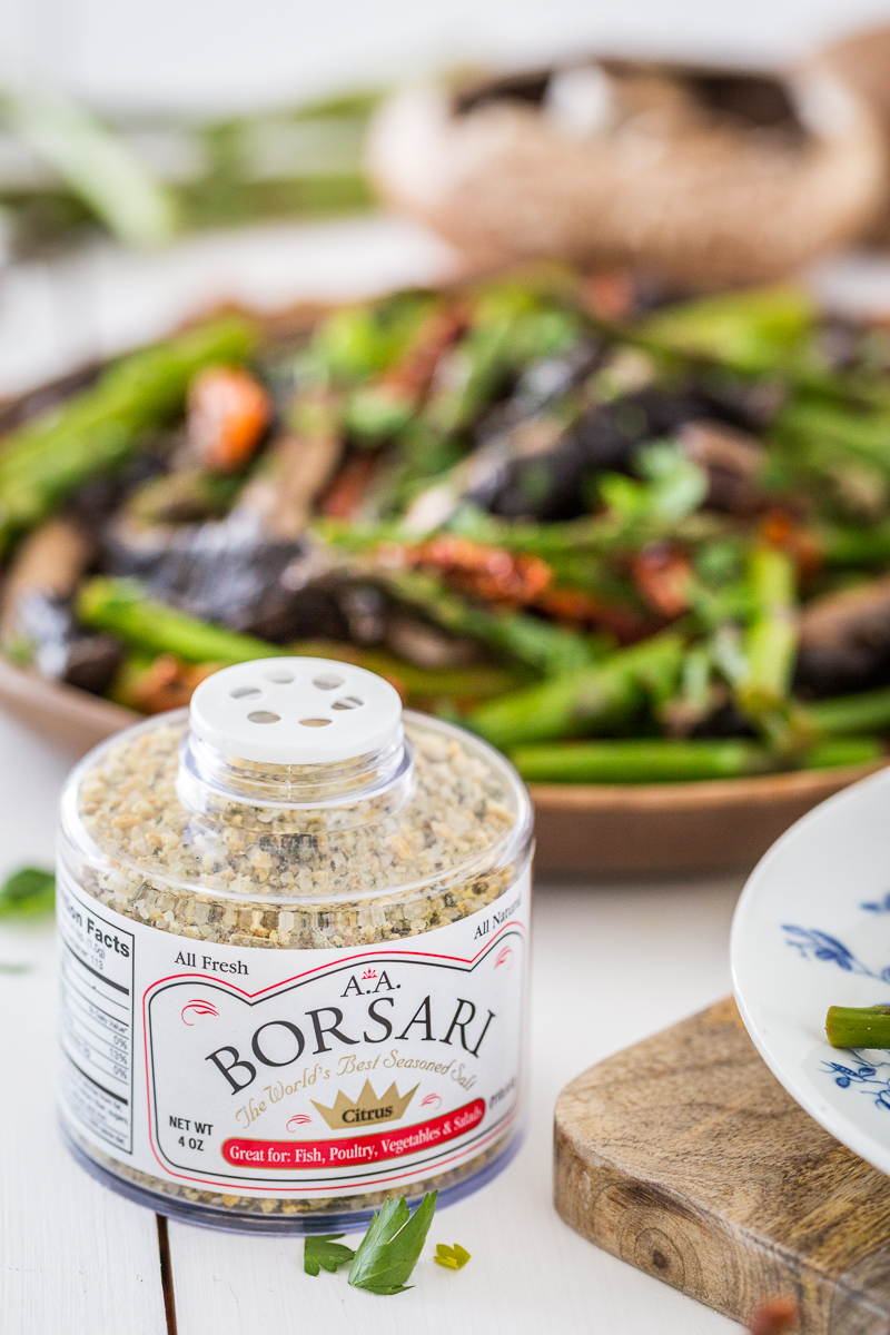 Portobello and Asparagus Salad with Sun-Dried Tomatoes