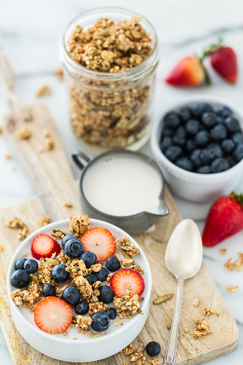 My Favorite Crunchy Buckwheat Granola with Hemp Seeds