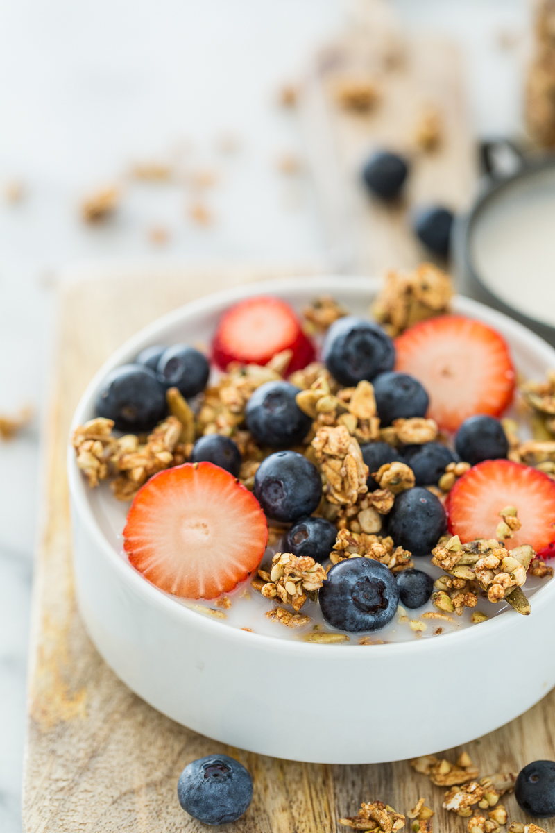 My Favorite Crunchy Buckwheat Granola with Hemp Seeds