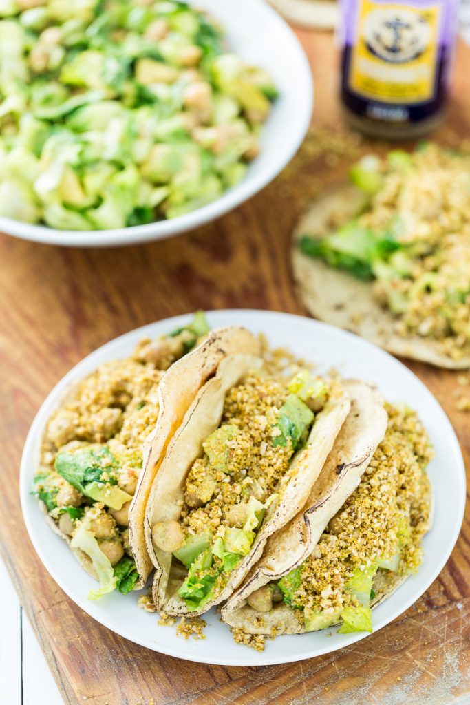 Chickpea Caesar Salad Tacos