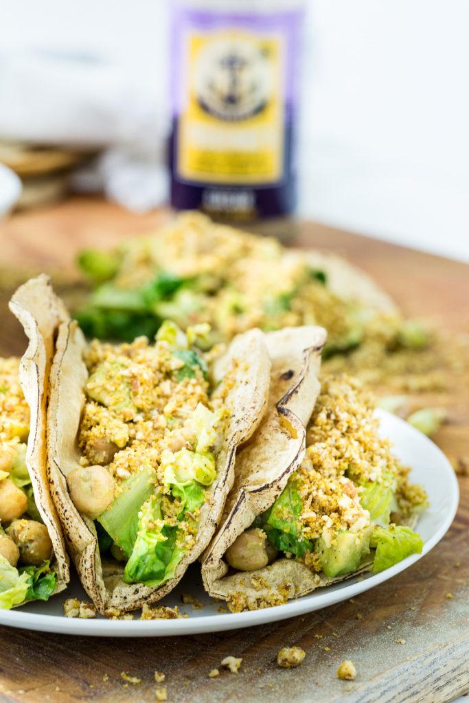 Chickpea Caesar Salad Tacos