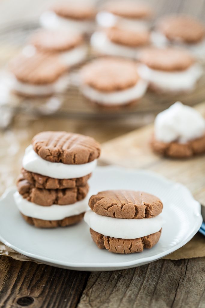 Vegan, Gluten-free Fluffernutter Cookies