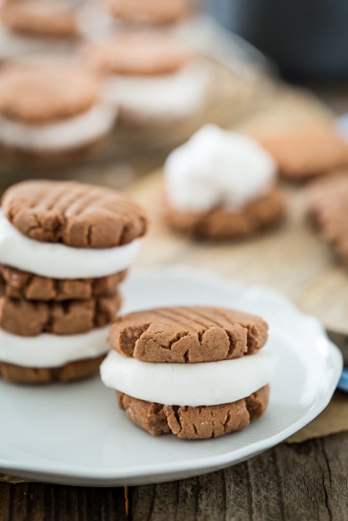 Vegan, Gluten-free Fluffernutter Cookies