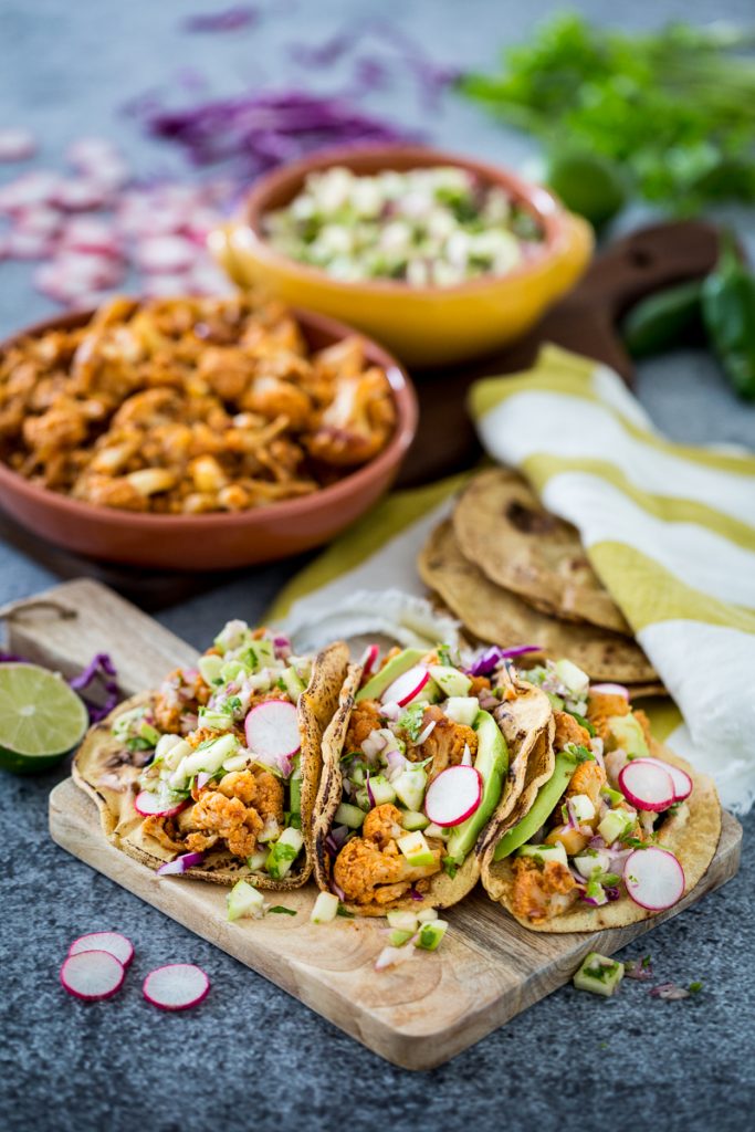 Chipotle Cauliflower Carnitas Tacos